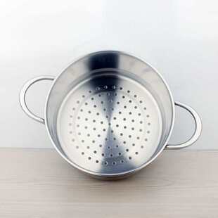 批发16 18 20 24厘米18/10不锈钢双耳蒸笼304蒸架蒸格蒸屉出口标