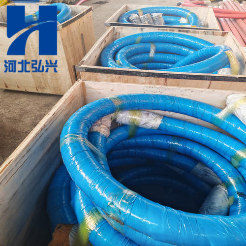 喷浆机耐磨软管 加护簧DN80*4.5米加强型软管 铁建湿喷机胶管