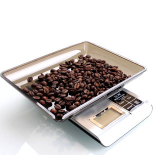 YAMI吧台电子秤/食品秤/手冲咖啡计量称台秤3kg/0.1g附电池包邮