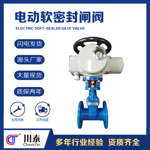 加长杆阀门厂家成都 16Q弹性座封闸阀 软密封电动法兰闸阀 Z945