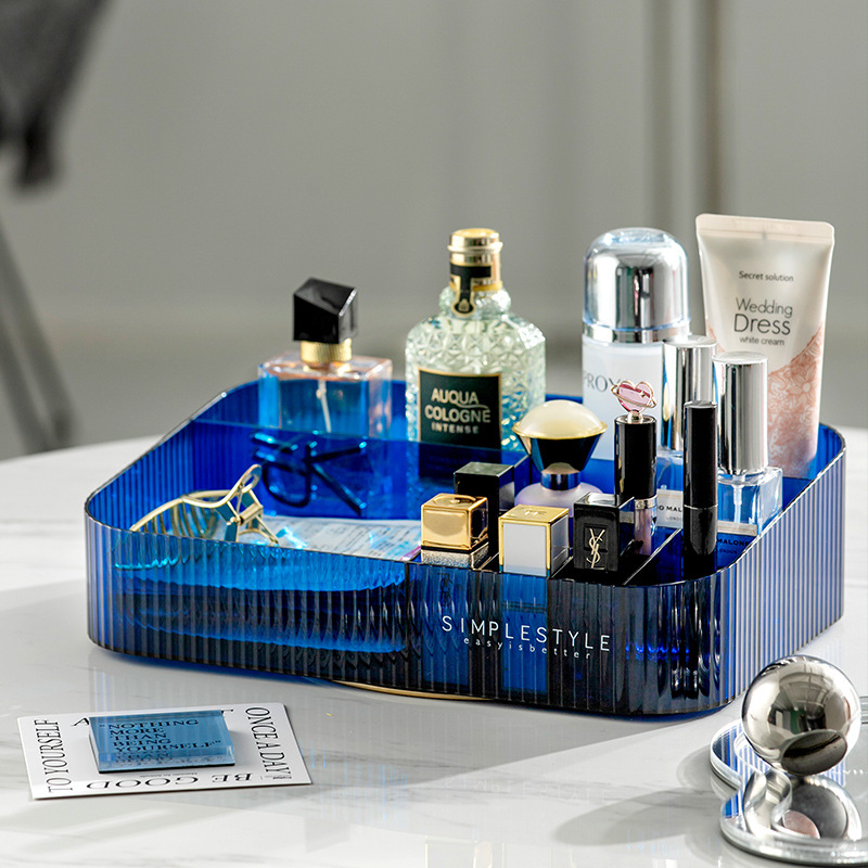 化妆品桌面整理收纳盒口红护肤品面膜置物架多格储物盒彩妆收纳筐