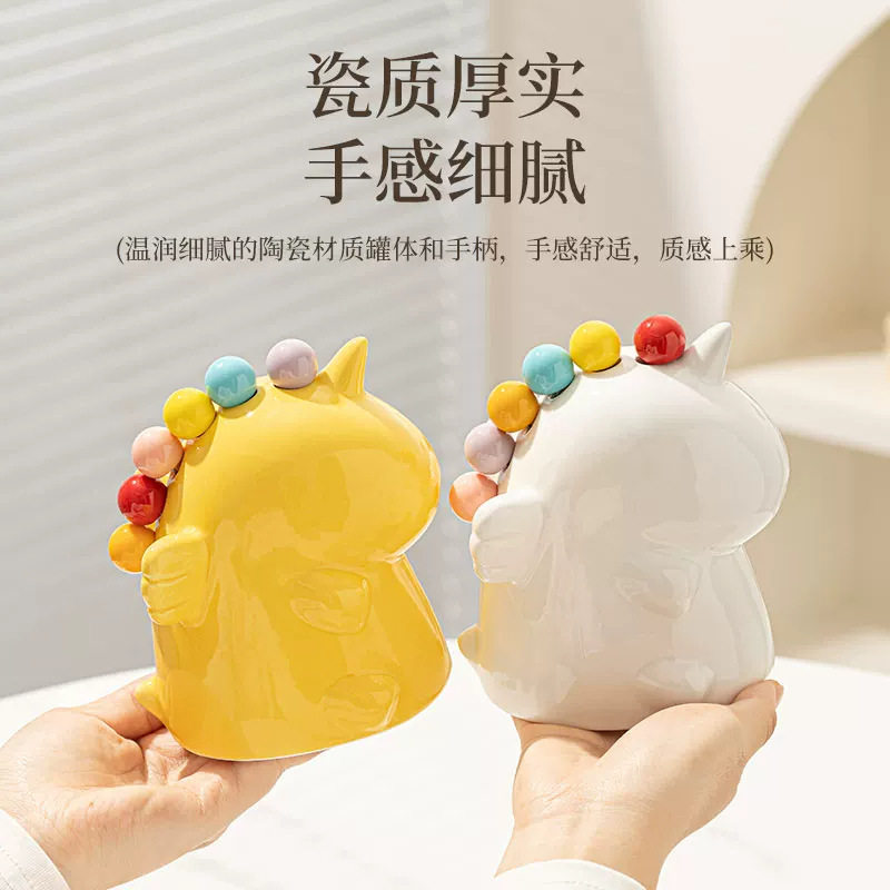 创意独角兽不锈钢甜品水