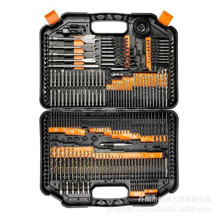 钻头木工工具套装建工石工麻花钻扁钻批头246PC工具组套工具套装
