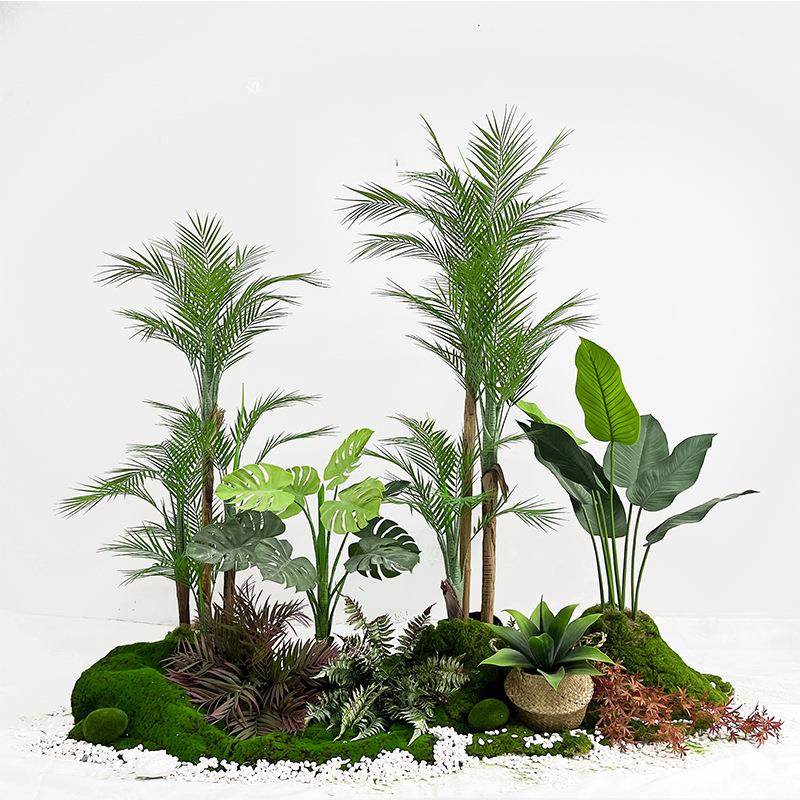 北欧风仿真造景绿植树棕榈树仿真植物盆栽散尾葵盆栽散尾仿真树
