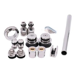 工厂圆管移门配件304不锈钢酒店玻璃移门滑轨办公室吊轮道轨