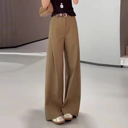 春款天丝棉阔腿裤女~宽松休闲裤