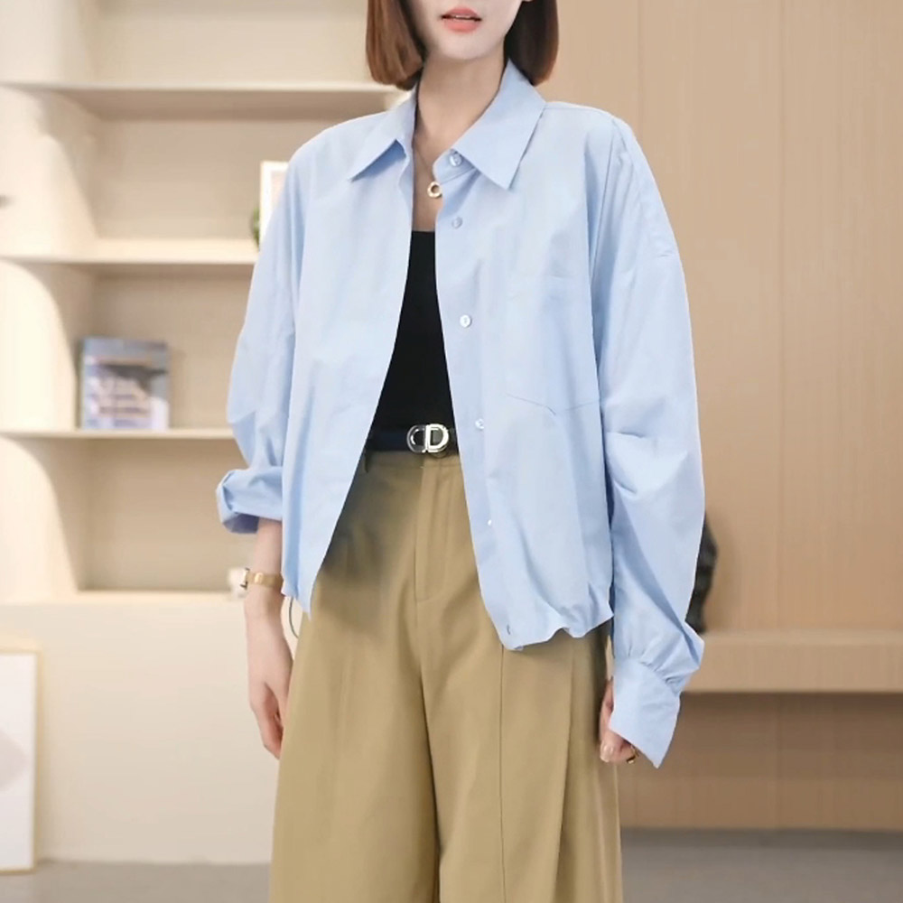 欧若风天丝棉宽松衬衫