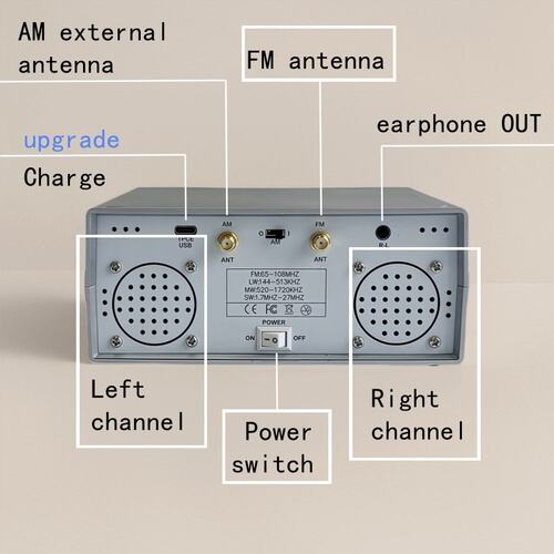 跨境DIY桌面全波段收音机TEF6686数字高灵敏度收音机 FM AM收音机