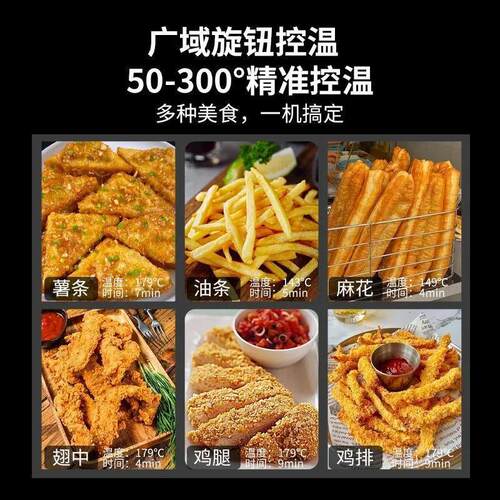 电炸炉商用大容量自动控温电炸锅双缸炸串炸鸡油锅立式炸锅