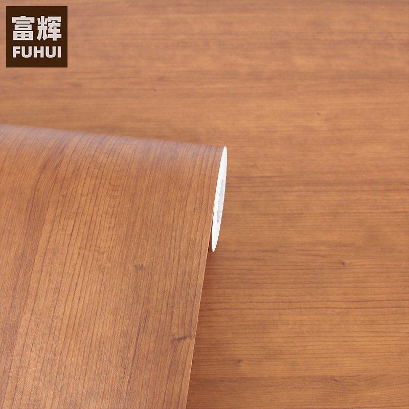 韩国PVC木纹贴纸防水壁纸自粘家具柜子桌面翻新贴纸中式棕色木纹,家居饰品,软装墙贴,淘宝优惠券,粉丝福利购,淘宝优惠卷