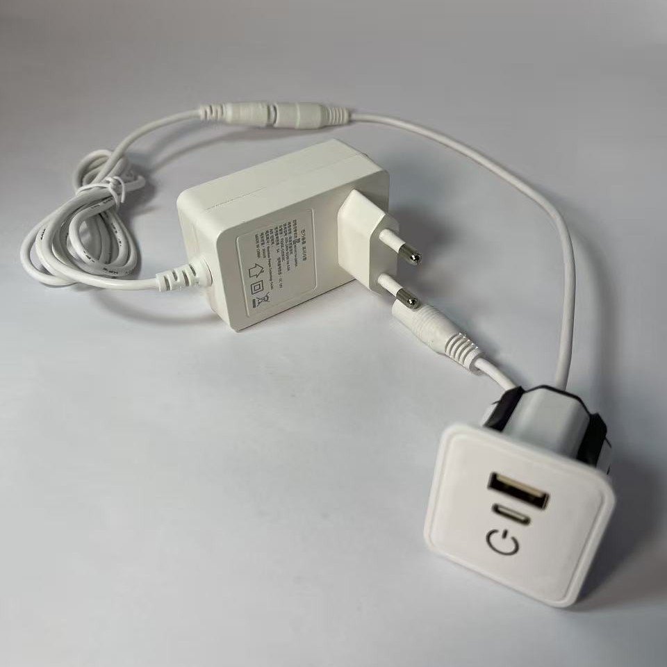 嵌入式桌面USB充电器led灯带控制器12V开关按钮线触摸3色灯控制器图片