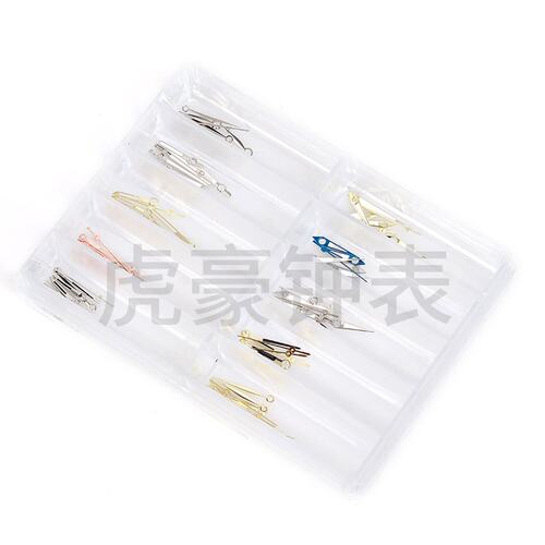 修表配件8200石英机芯手表指针混装金色银色黑色玫瑰金夜光表针