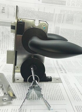 黑色门锁室内卧室静音房门锁家用木门套装门把手分体锁5845静音锁