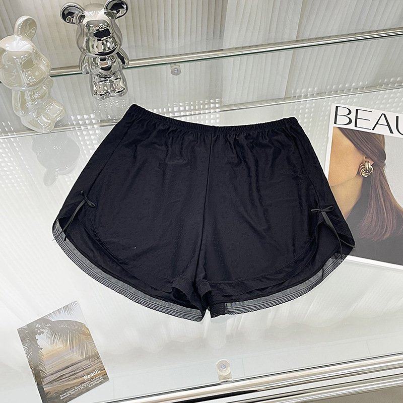 女士蕾丝蝴蝶结冰丝安全裤透气宽松防走光外穿居家夏季打底裤短裤,女士内衣/男士内衣/家居服,女安全裤,淘宝优惠券,粉丝福利购,淘宝优惠卷