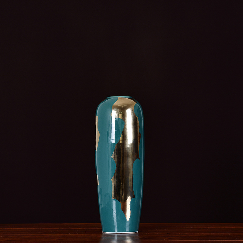 极速新款景德镇i花瓶中式样板房摆件饰品插花瓶陶瓷现代手工花瓶