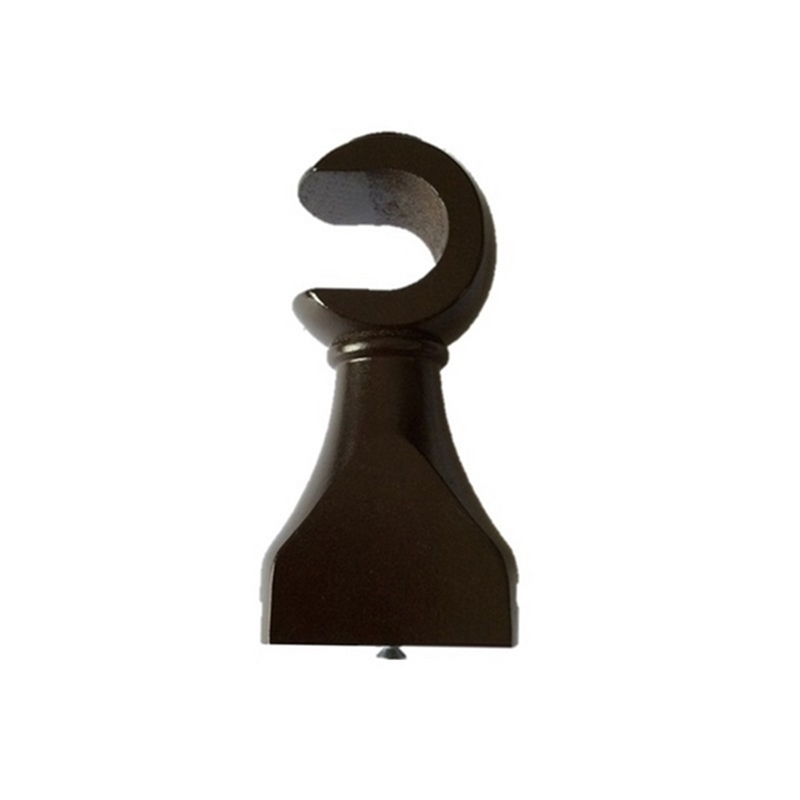 极速老款实木窗帘杆固定杆窗帘轨道支架单双罗马R底座配件托架装