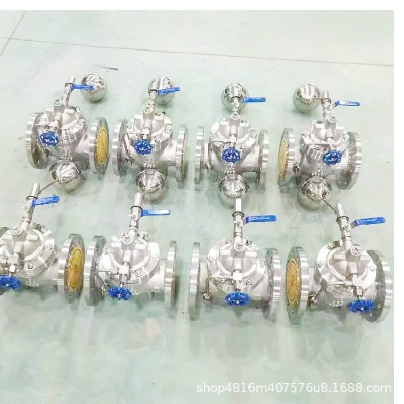 茂平产大口径304不锈钢100X-16P遥控浮球阀水位精准控制法兰连接