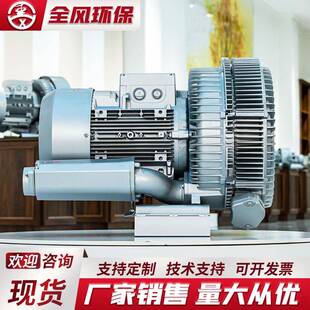 11kw双叶轮漩涡高压风机双段增压旋涡气泵高压风机 82S