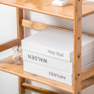 楠竹夹缝收纳柜23cm窄置物架厨房卫生间实木小缝隙架桌面整理架子