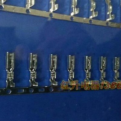 2.8四方插簧横带/接线压线端子 5000只/盘 连带横带 0.25MM 镀锡