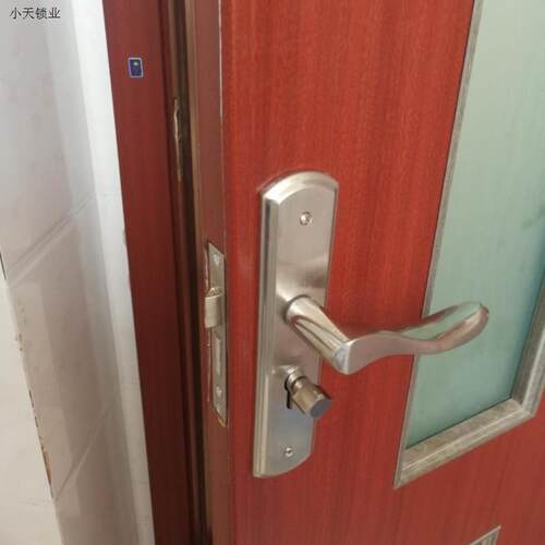 室内通用型房门锁旧门换锁卧室简约实木门把手锁具不锈钢执手门.