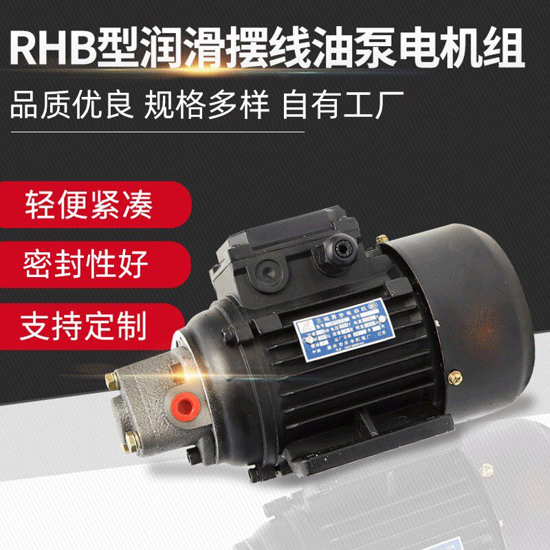 厂家供应RHB型润滑摆线油泵电机组微型润滑泵电机装置 电动润滑泵
