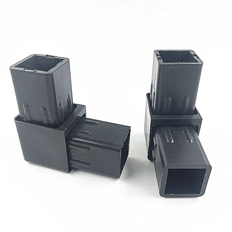 25*25方管两通直角连接件塑料角码L型转角门窗配件货架紧固