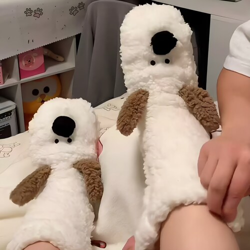小狗加绒加厚防滑保暖地板袜