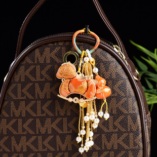 手机链挂饰马年非遗宋锦小马中式包挂国风流苏车挂钥匙生肖马挂件