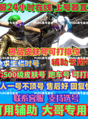 PUBG绝地求生排位辅助账号可用