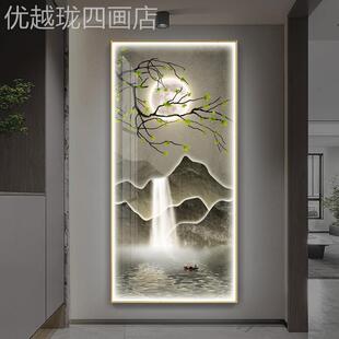 网红玄关饰挂画流装生财现简约客厅入水户门过道墙画代轻奢大气走