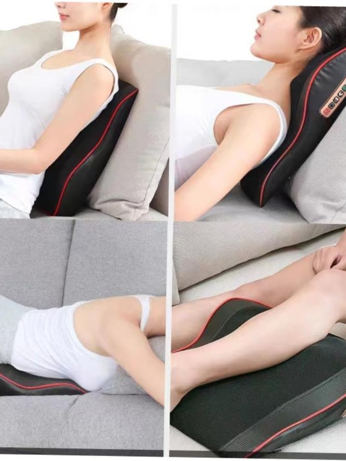 Electric back massager pillow massage body neck with heat1