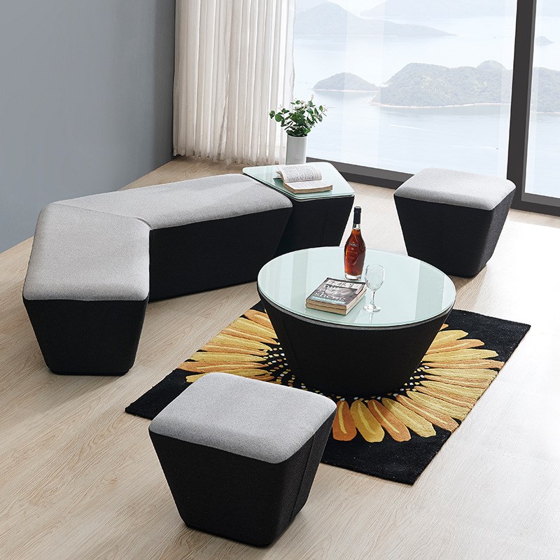 会客区接待区办公室售楼部商务酒店写字楼公司前台现代组合沙发