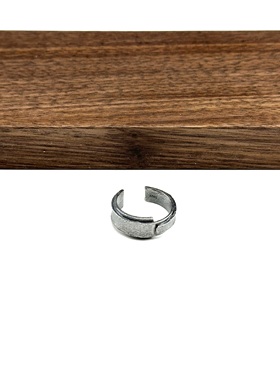 WANGWANG复古做旧磨砂不规则拼接925纯银银饰复古做旧泰银戒指