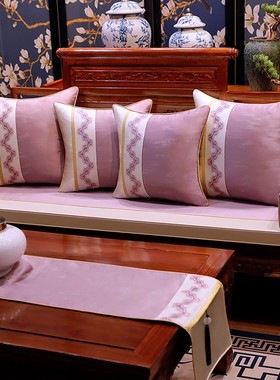 快速发货新中式红木n沙发坐垫带靠背实木家具可拆洗罗汉床垫子防