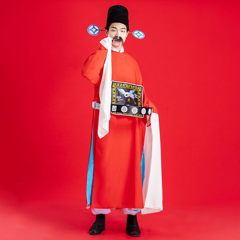 现货速发古装越剧服装戏曲演出七品芝麻官服古代县官衣服京剧县令