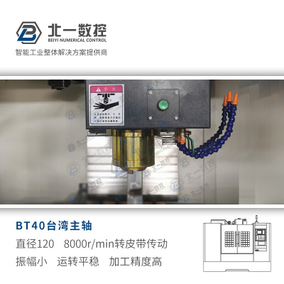 新品中心机床650小型cnc机y床数控铣床三线轨精度高电脑锣速定制