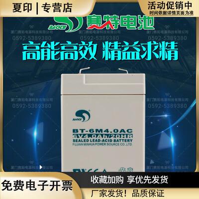 赛特BT-6M4.0AC(6V4Ah/20HR)电子秤、吊秤、童车用免维护蓄电池