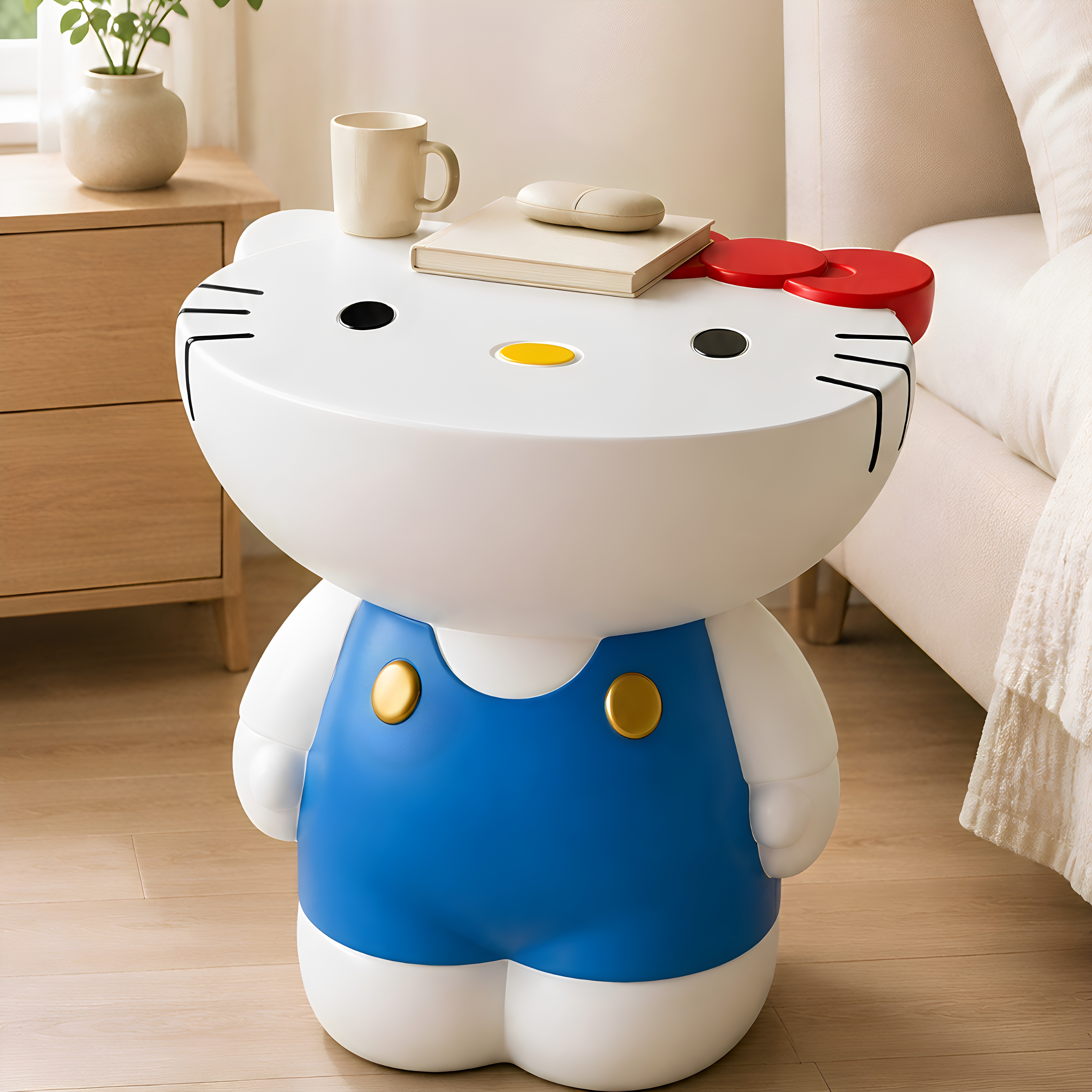 HelloKitty超大落地床头柜摆件