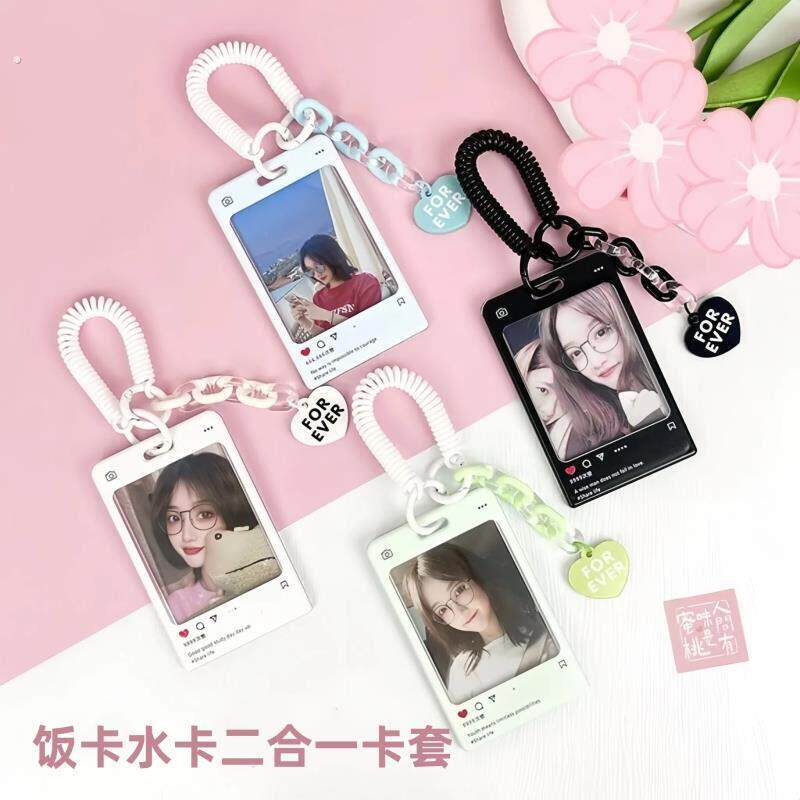 饭卡水卡二合一卡套初高中生校园卡防丢失公交地铁卡弹簧绳钥匙扣