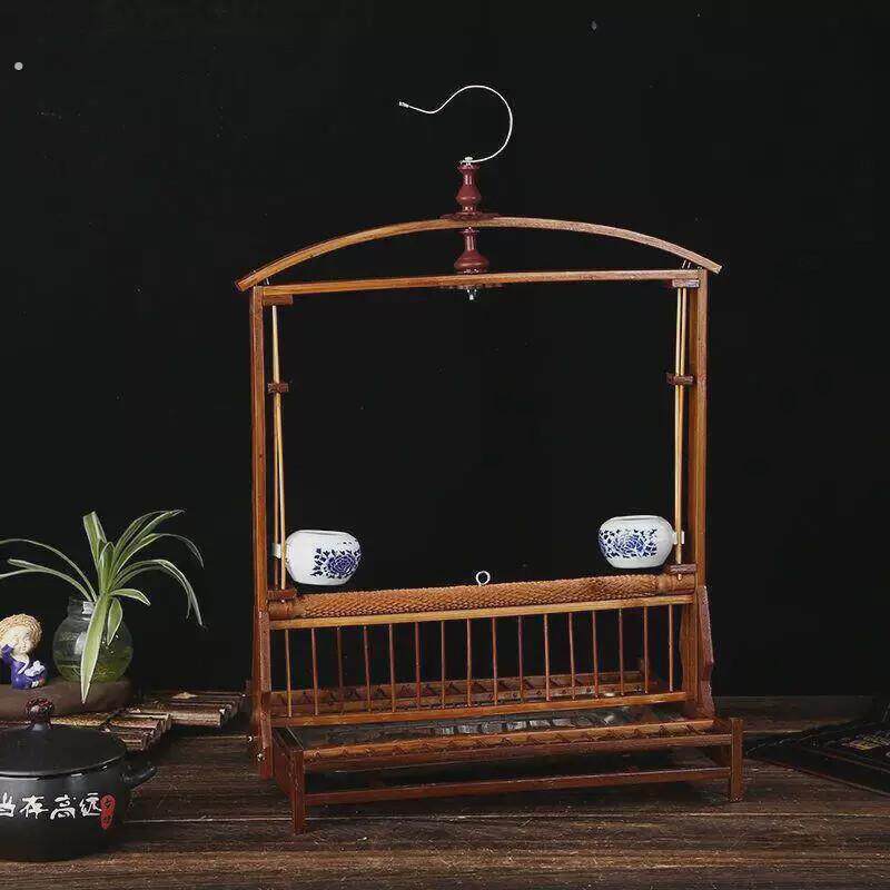 纯手工紫竹子站架鹦鹉站架伯劳八哥画眉玄凤绣眼颠颏站架站杠