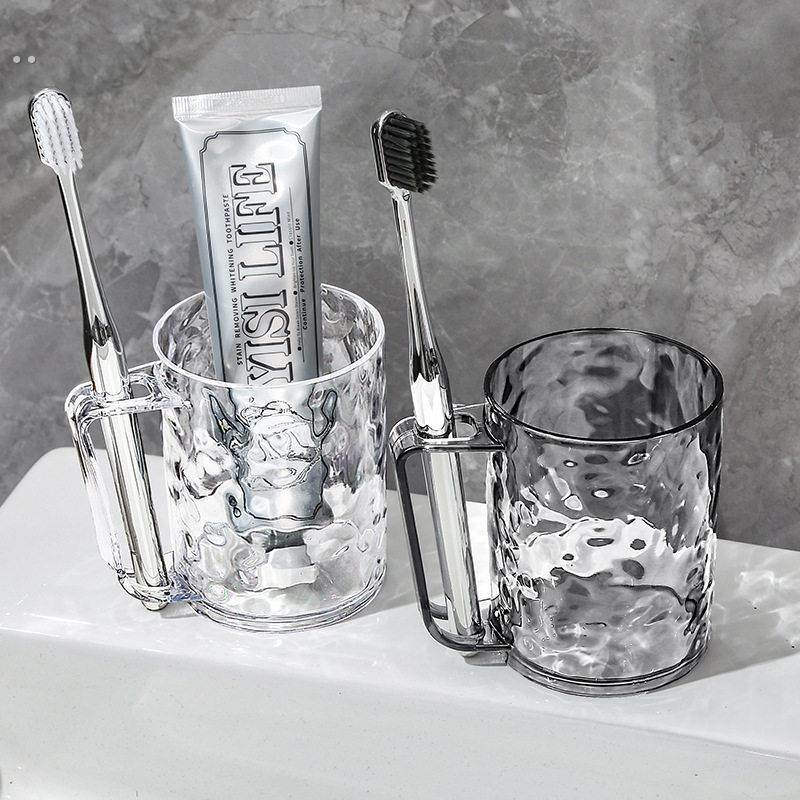 冰川纹漱口杯家用女刷牙洗漱杯牙杯口杯牙缸高级感透明牙刷架杯子,餐饮具,水素杯,淘宝优惠券,粉丝福利购,淘宝优惠卷