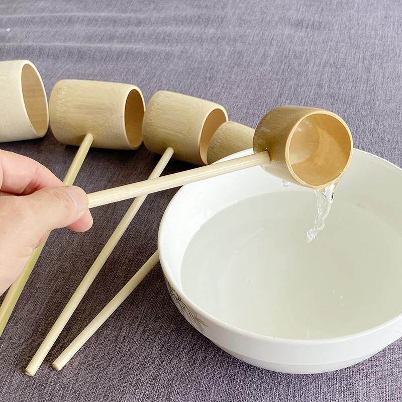 手工无漆竹茶勺汤勺开水勺卤水定量勺子竹水舀小酒舀子勺水瓢大号