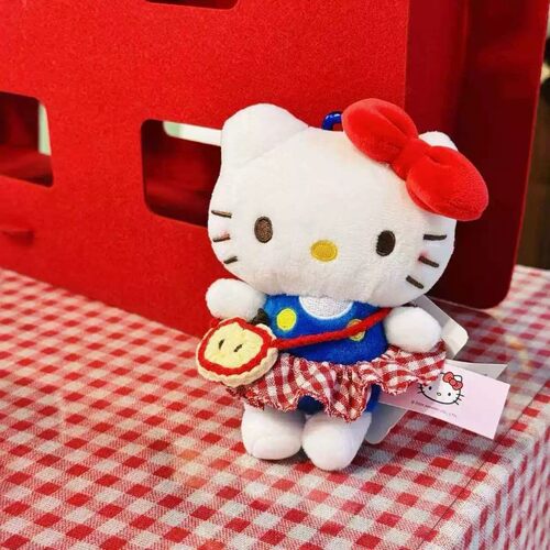 HelloKitty毛绒钥匙扣卡通包包挂件毛绒公仔书包挂饰可爱玩偶