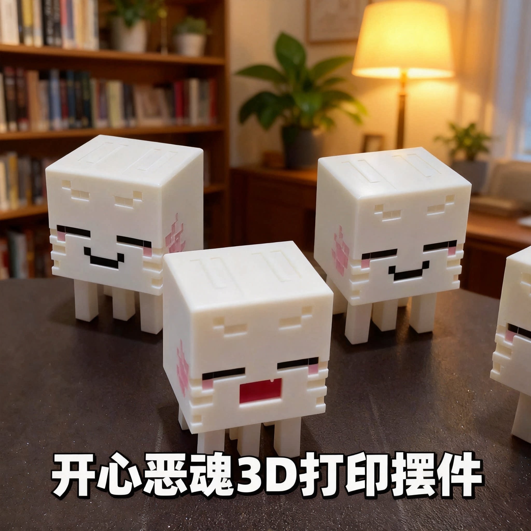 我的世界开心恶魂3D打印摆件模装饰摆件
