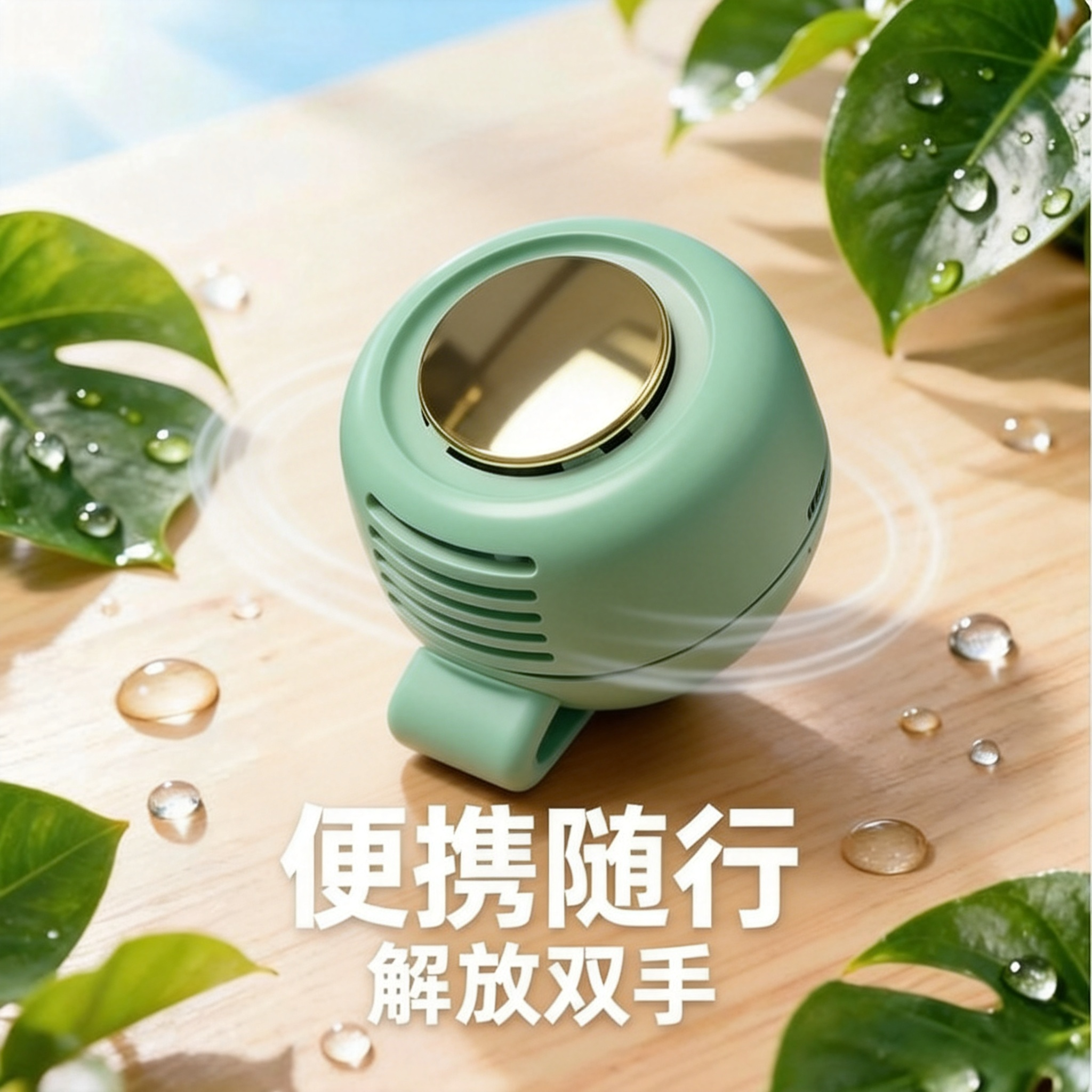 行走的小型空调！无叶风扇桌面挂脖手持静音挂腰便携夹式迷你新款
