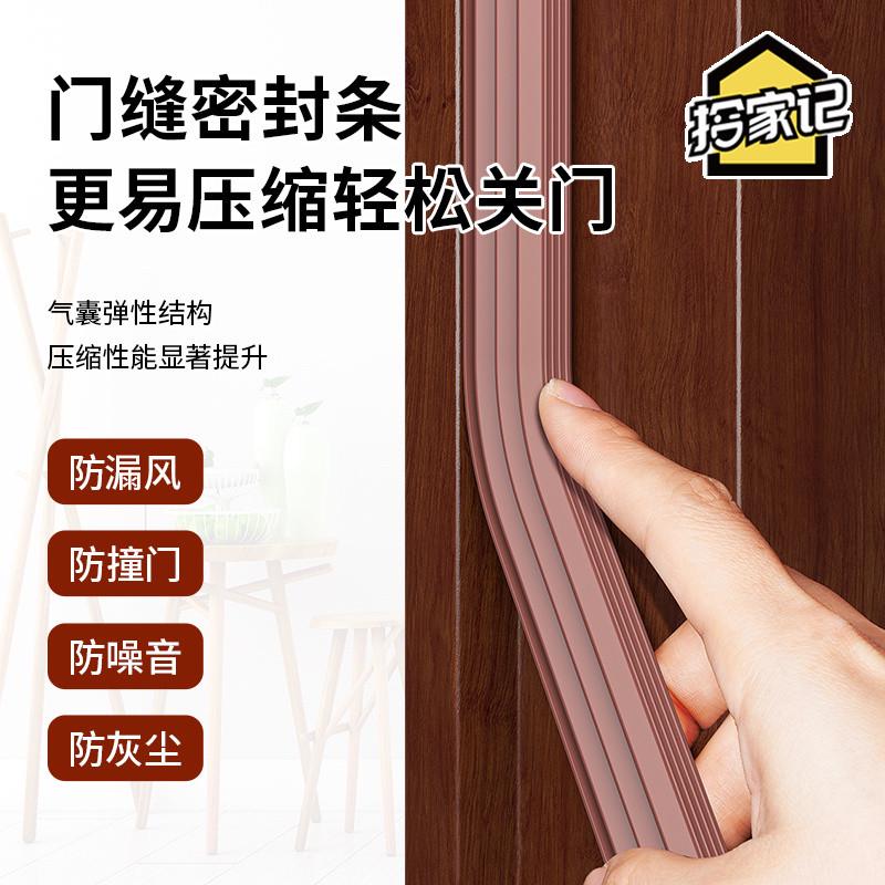 防盗门密封条入户门隔音条门贴防撞条木门框门窗门底门缝密封胶条