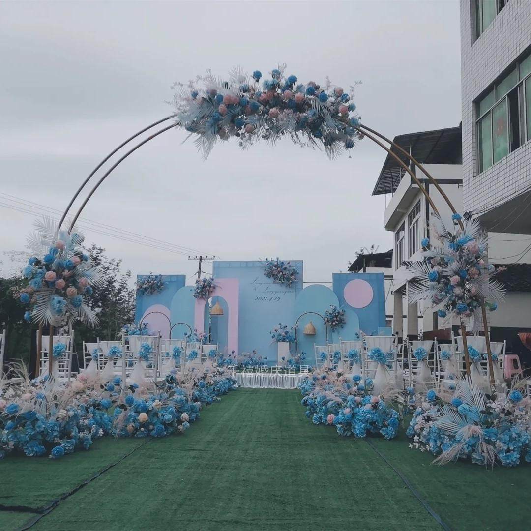 婚庆道具铁艺拱门花架台过道摆件森系婚礼布置装饰圆形气球拱,节庆用品/礼品,拱门,淘宝优惠券,粉丝福利购,淘宝优惠卷