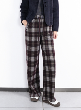 姚领YAOLY冬季格子休闲裤810M41249