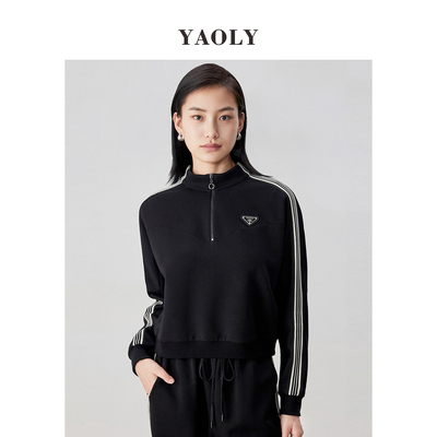 立领休闲短外套YAOLY/姚领休闲